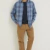 FatFace Blue Ockley Ombre Check Shirt -Fat Face Shop D70278s