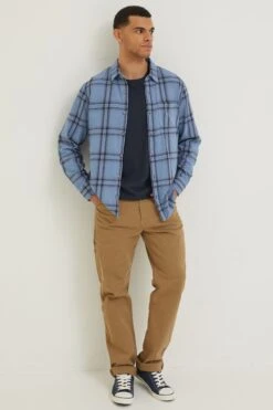 FatFace Blue Ockley Ombre Check Shirt