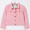 FatFace Pink Coloured Denim Jacket -Fat Face Shop D70280s