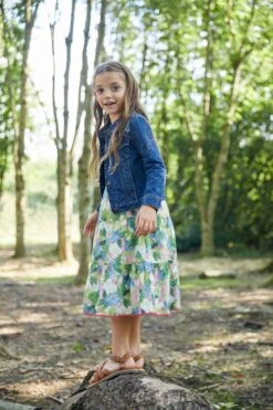 FatFace Blue Embroidered Denim Jacket