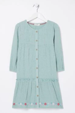 FatFace Green Adeline Embroidered Hem Dress 11 FatFace Green Adeline Embroidered Hem Dress -Fat Face Shop D70293s5