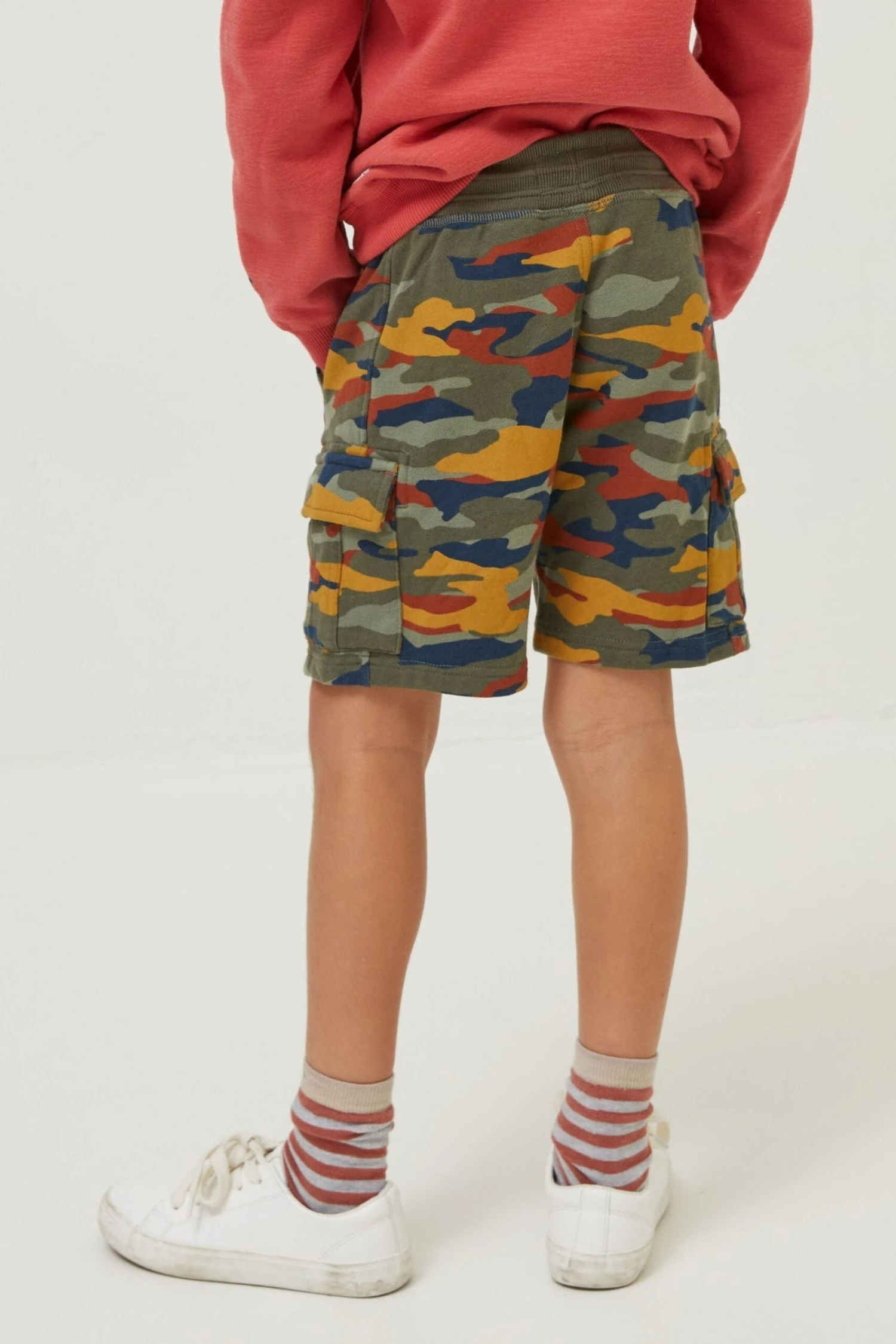 FatFace Green Hatfield Camo Cargo Shorts 4 FatFace Green Hatfield Camo Cargo Shorts - Image 2