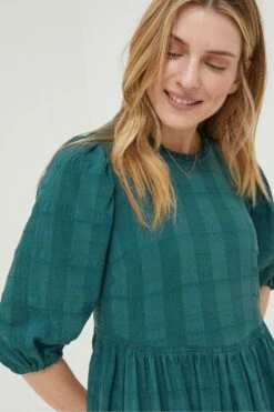 FatFace Green Hadley Midi Dress -Fat Face Shop D78312s3