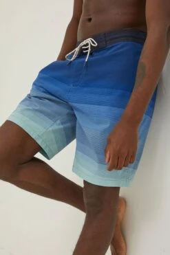 FatFace Blue Camber Ombre Swim Shorts