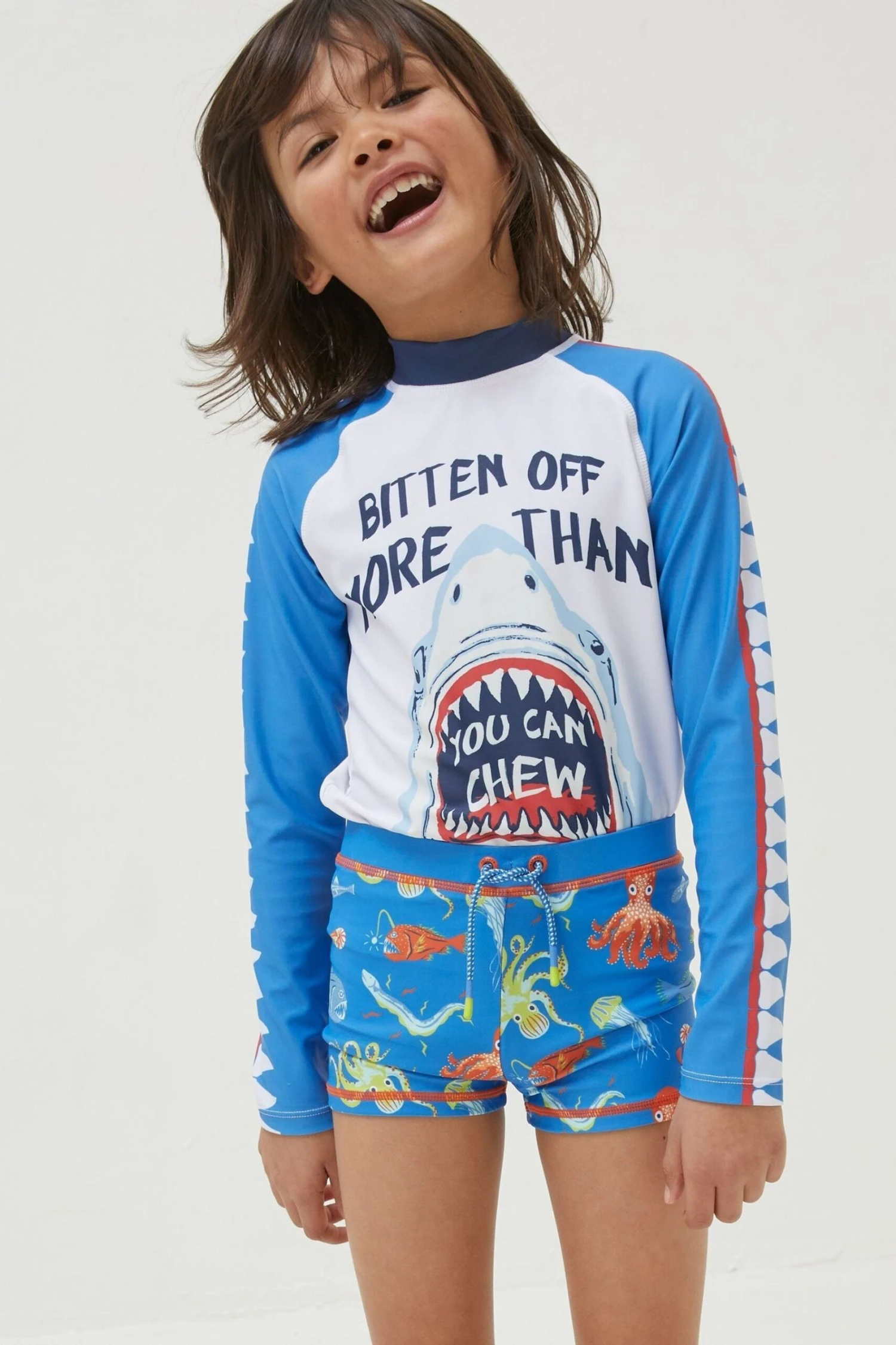 FatFace Blue Deep Sea Trunkies 3 FatFace Blue Deep Sea Trunkies