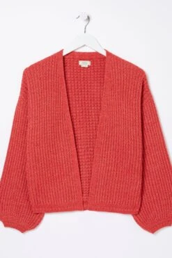 Fat Face Red Anna Cardigan -Fat Face Shop D90548s5