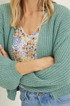 FatFace Green Anna Cardigan -Fat Face Shop D90549s4