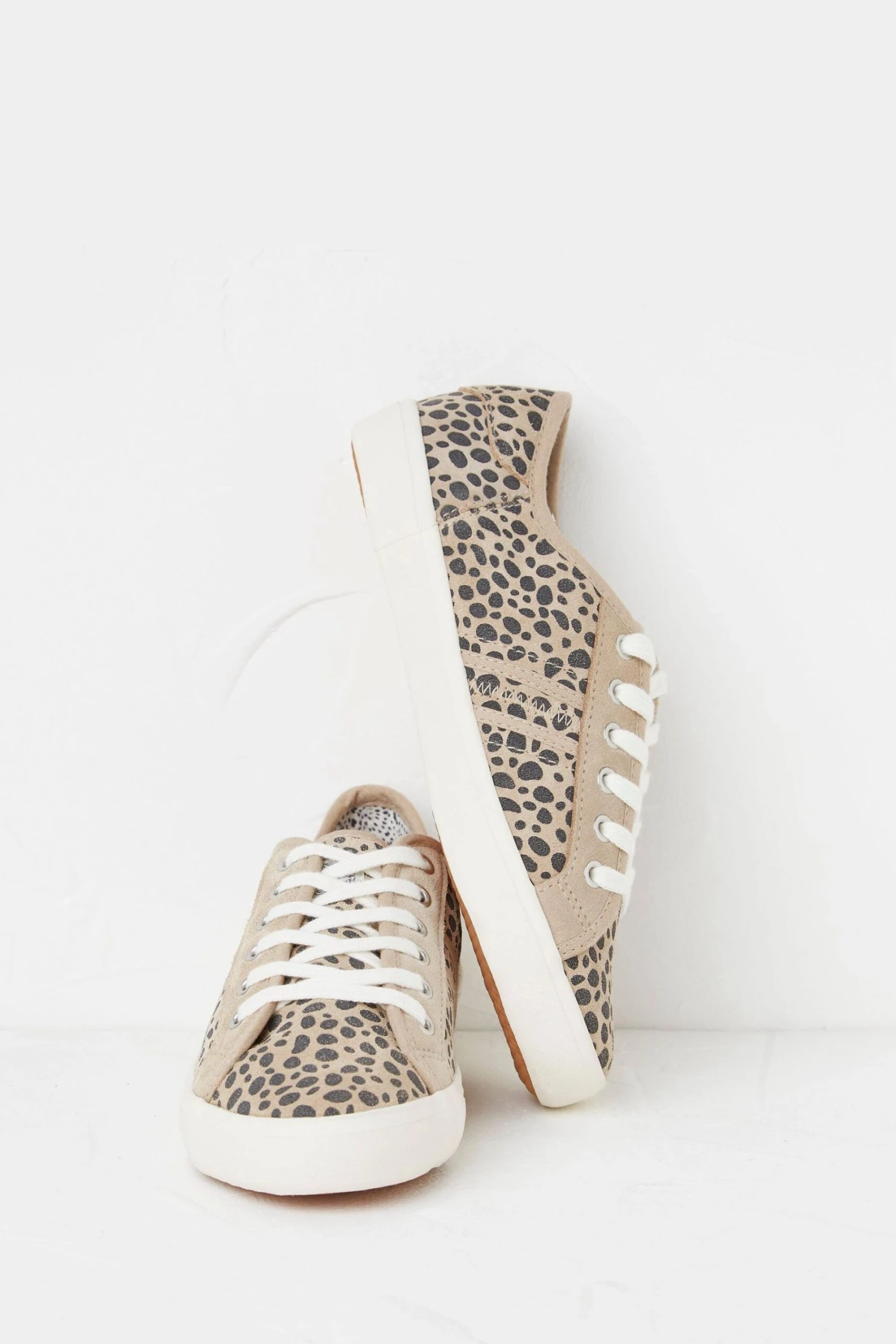 FatFace Natural Harlow Animal Print Trainers 4 FatFace Natural Harlow Animal Print Trainers - Image 2