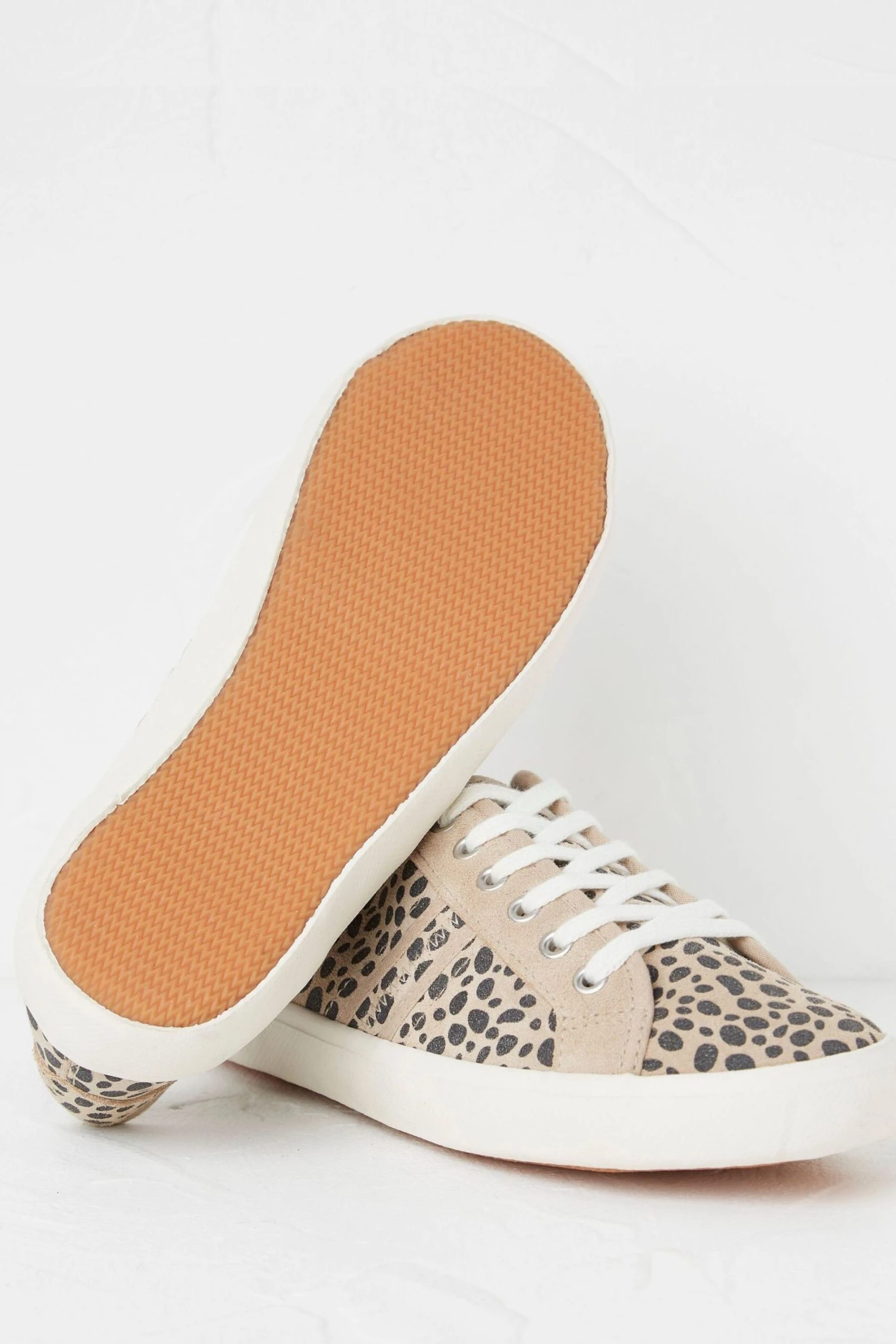 FatFace Natural Harlow Animal Print Trainers 5 FatFace Natural Harlow Animal Print Trainers - Image 3