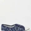 FatFace Blue Floral Print Ballet Trainers 2 FatFace Blue Floral Print Ballet Trainers -Fat Face Shop D90552s