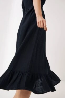 FatFace Adele Black Midi Dress -Fat Face Shop D90566s4