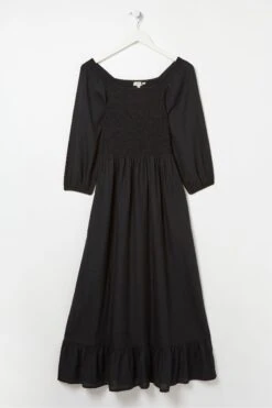 FatFace Adele Black Midi Dress -Fat Face Shop D90566s6