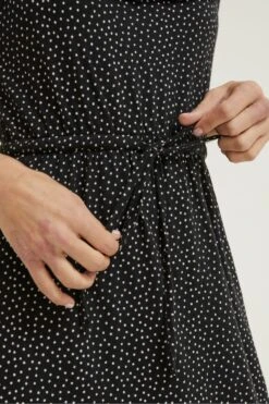 FatFace Nikki Black Spot Jersey Midi Dress -Fat Face Shop D90567s5