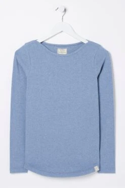 FatFace Blue Bree Organic Cotton T-Shirt -Fat Face Shop D90571s4