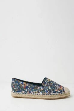 FatFace Blue Maggie Printed Espadrilles