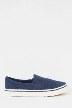 FatFace Blue Ollie Slip On Trainers