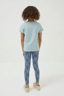 FatFace Blue Bird Print 2 Pack Leggings -Fat Face Shop D90594s5