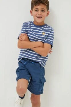 FatFace Blue Hatfield Cargo Sweat Shorts