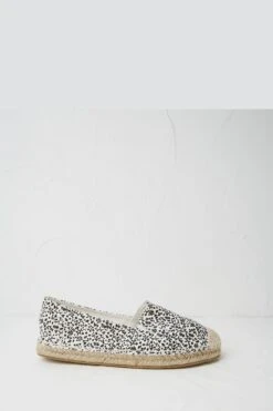 FatFace Maggie White Printed Espadrilles