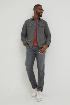 FatFace Grey Rafety Twill Shirt -Fat Face Shop D91525s