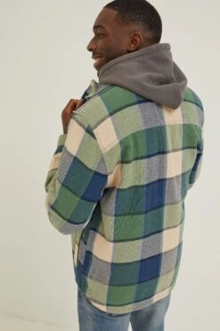 FatFace Green Ryton Buffalo Overshirt -Fat Face Shop D91529s2