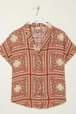 FatFace Natural Aniyah Bandana Shirt 17 FatFace Natural Aniyah Bandana Shirt -Fat Face Shop M85 918s8