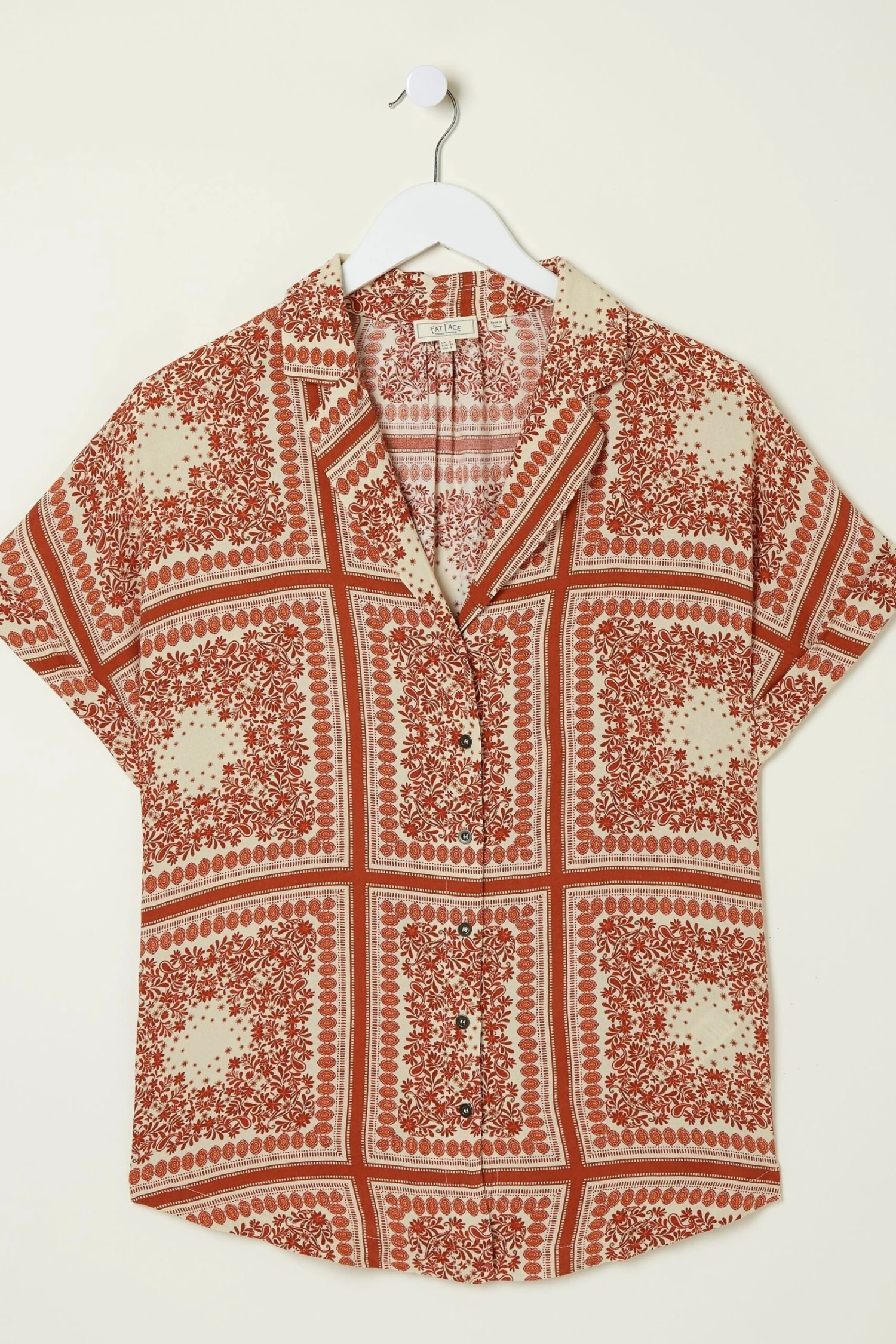 FatFace Natural Aniyah Bandana Shirt 10 FatFace Natural Aniyah Bandana Shirt - Image 8