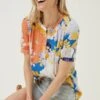 FatFace Blue Jodie Coastal Bloom Blouse