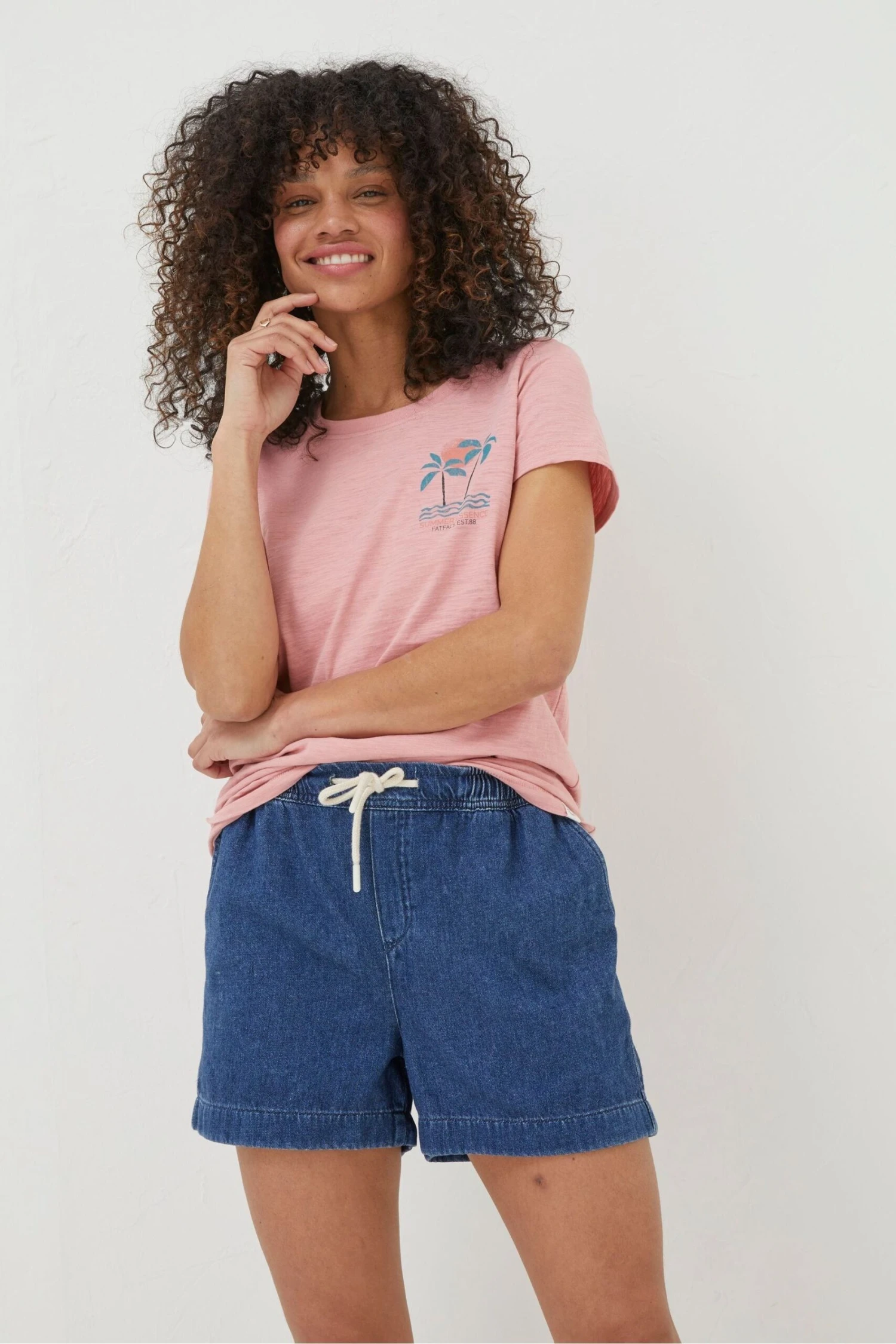 FatFace Pink Sunshine All The Time T-Shirt 5 FatFace Pink Sunshine All The Time T-Shirt - Image 3