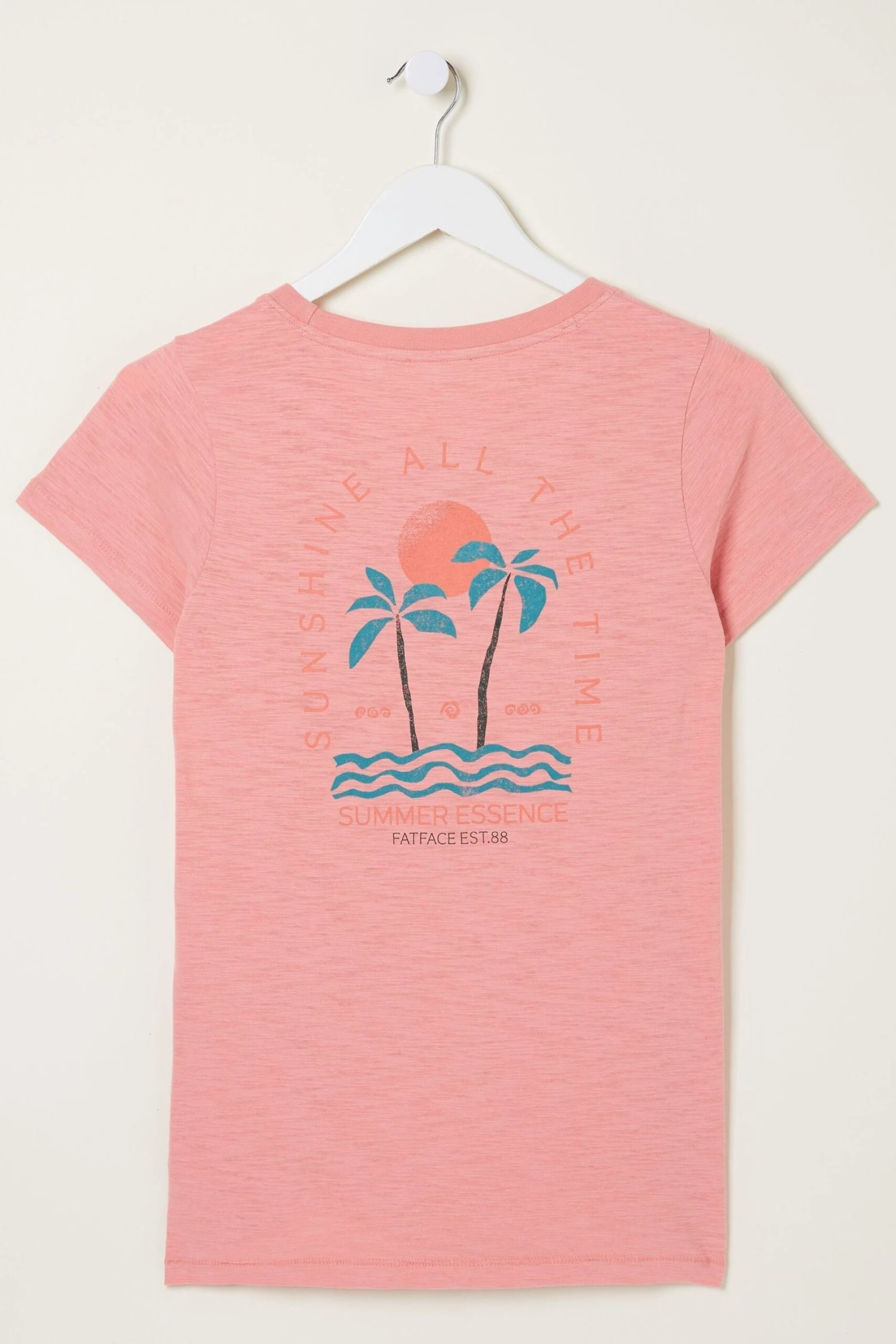FatFace Pink Sunshine All The Time T-Shirt 9 FatFace Pink Sunshine All The Time T-Shirt - Image 7