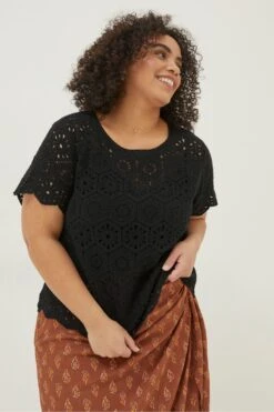 FatFace Carrie Crochet Top