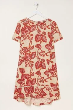 FatFace Natural Simone Vine Jersey Dress -Fat Face Shop M85969s6