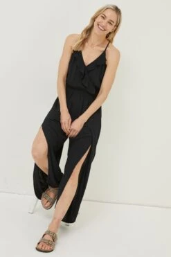 FatFace Hollywell Black Jumpsuit -Fat Face Shop M85981s3