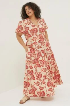 FatFace Aubrey Vine Cream Floral Maxi Dress -Fat Face Shop M85986s3