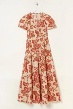 FatFace Aubrey Vine Cream Floral Maxi Dress -Fat Face Shop M85986s6