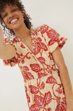 FatFace Aubrey Vine Cream Floral Maxi Dress -Fat Face Shop M85986s7