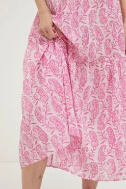 FatFace Ayanna Pink Paisley Maxi Beach Dress -Fat Face Shop M86293s5