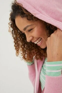 FatFace Pink Amy Zip Through Hoodie -Fat Face Shop M86570s3