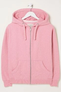 FatFace Pink Amy Zip Through Hoodie -Fat Face Shop M86570s5