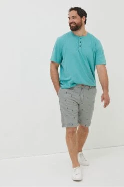 FatFace Green Cove Boat Embroidered Shorts -Fat Face Shop M87818s3