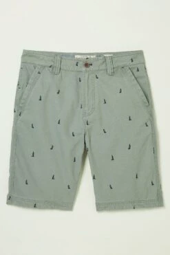 FatFace Green Cove Boat Embroidered Shorts -Fat Face Shop M87818s4