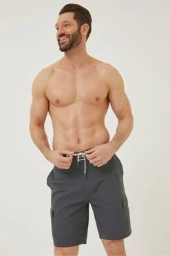 FatFace Grey Filey Cargo Swim Shorts -Fat Face Shop M87844s3