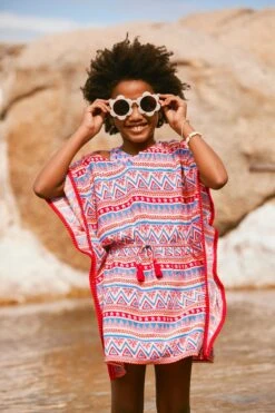 FatFace Pink Aztec Print Kaftan -Fat Face Shop M88 834s3