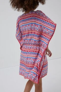 FatFace Pink Aztec Print Kaftan -Fat Face Shop M88 834s5