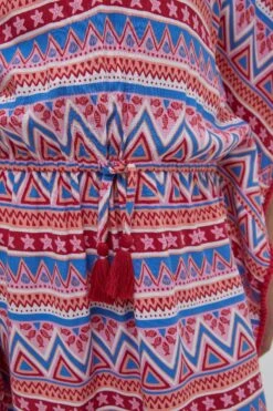 FatFace Pink Aztec Print Kaftan -Fat Face Shop M88 834s6
