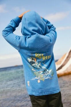FatFace Blue Rock The Reef Zip Hoodie