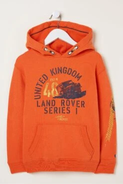 FatFace Orange Land Rover Popover Hoodie 9 FatFace Orange Land Rover Popover Hoodie -Fat Face Shop M88845s4