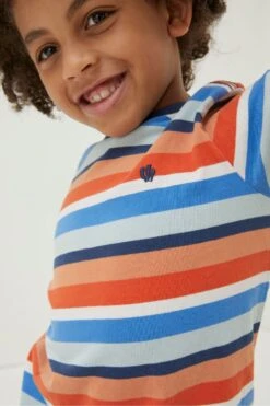 FatFace Natural Seaton Multi Stripe T-Shirt -Fat Face Shop M88847s3