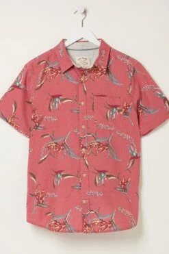 FatFace Pink Paradise Print Shirt -Fat Face Shop M90 794s7