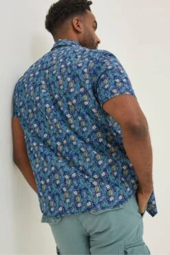 FatFace Blue Pineham Print Shirt 7 FatFace Blue Pineham Print Shirt -Fat Face Shop M90804s2